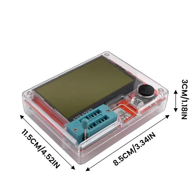 TFT LCD Multimeter Transistor Tester, Colorful Display for Diode Triode MOS/PNP/NPN Capacitor Resistor Transistor LCR-T10H
