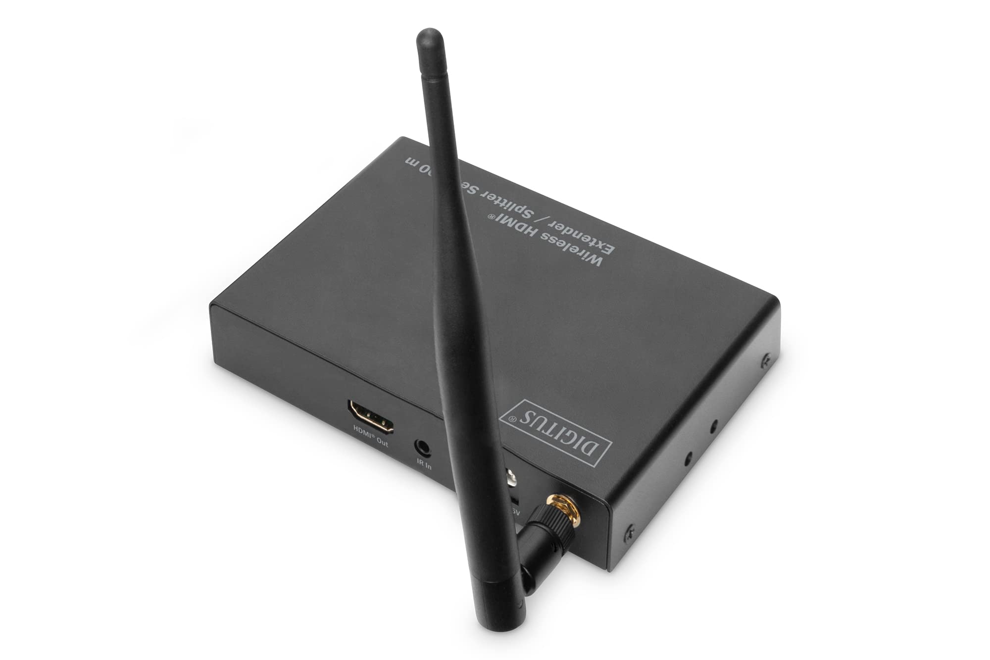 DIGITUS DS-55315 Extensor HDMI inalámbrico/Divisor HDMI (1:4) - Full HD 1080p 60 Hz - Alcance de 80 m - Unidad receptora para DS-55314 - Salida en Bucle, Infrarrojos IR - HDMI 1.3 y HDCP 1.3