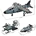 JOYIN Military Toy Set, Airplane, Role Play Fighter Jet with Soliders, Army Men Action Figures, Snowmobile, Kayak Boat, Army Toys for Boys Age 4-7, Kids Birthday Easter Presents