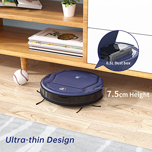 OKP-K2-Robot-Aspirador-2100-Pa-Superfino-y-Silencioso-Aspiradora-Robot-AppAlexaGoogle-Ideal-para-Pelo-de-Animales-Suelos-Duros-y-Alf-ombras