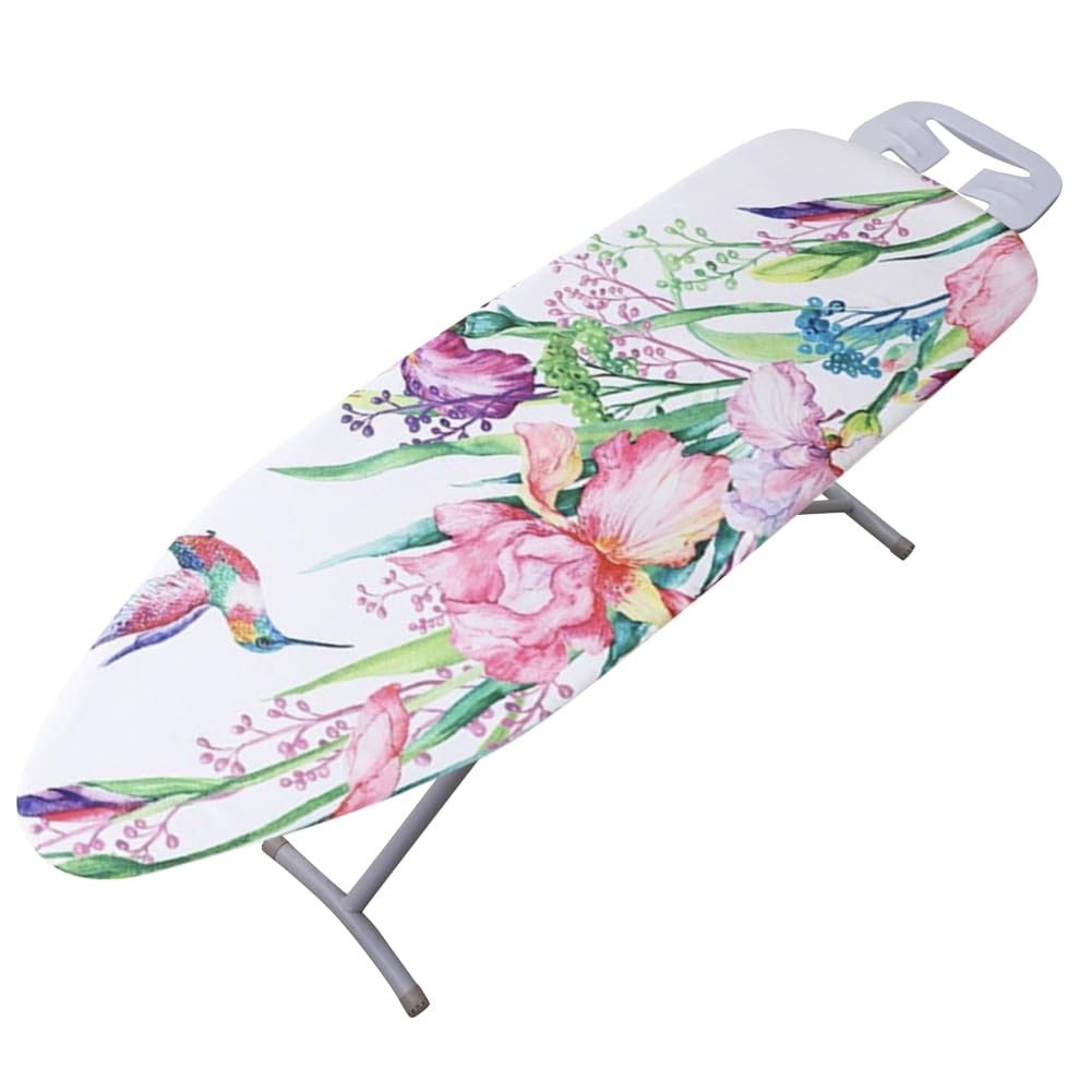 YANGSHINE Marbling Ironing Board Cover, Thick Padding Heat Reflective Ironing Board Covers Fits Large & Extra Large Size Iron Boards, 52 x 20 Inches,Hummingbird