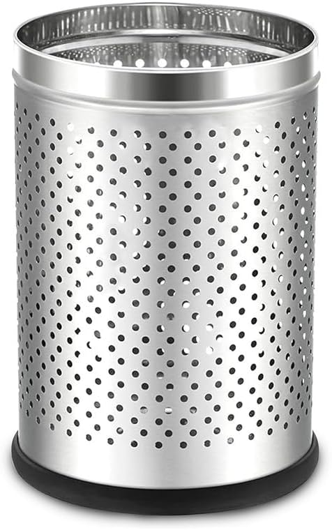 Robustt Stainless Steel Perforated Design Open Top Dustbin - 25L ...