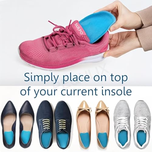 Image of Gel Heel Cups Silicone Heel Pad for Heel Ankle Pain, Heel Spur Shoe Support Pad for Men and Women Shock Cushion Pad