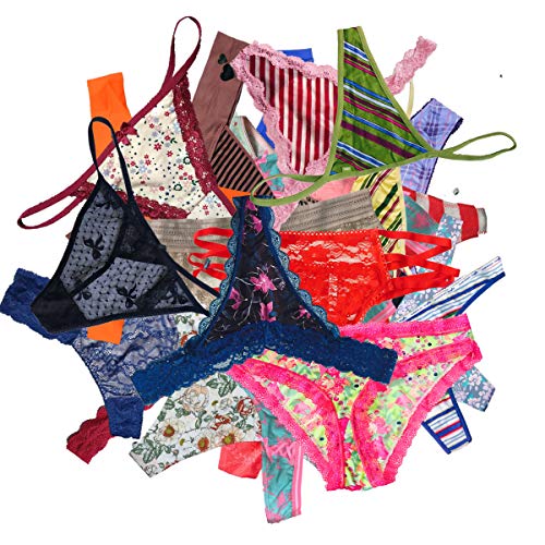 LUSTA Variety Panties Thong Pack for Women Underwear Bikini Hipster G-String Tangas Assorted Multipack Thong