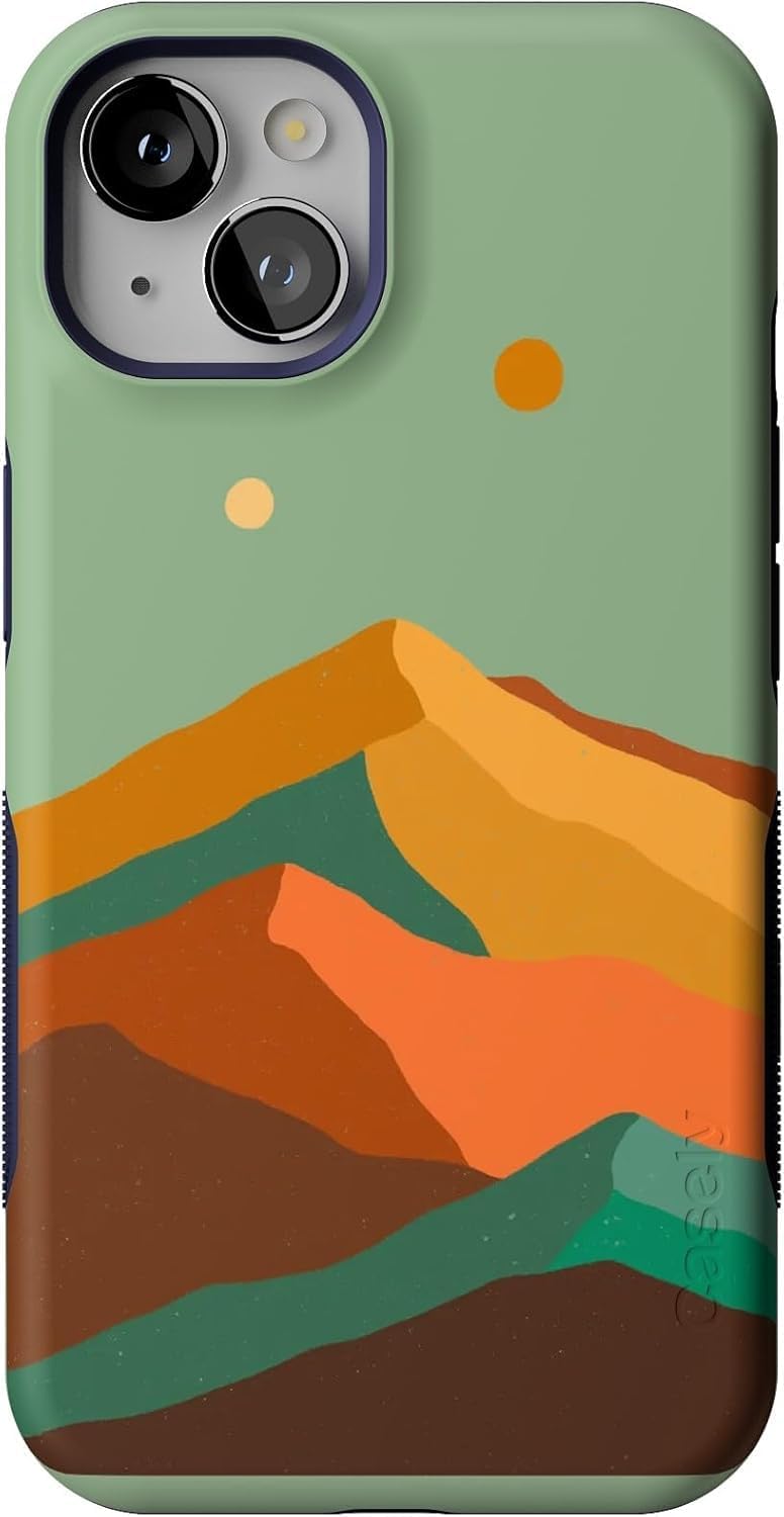 Casely iPhone 13 Case | Endless Peaks | Colorblock Mountain | Bold Protective Design | Compatible with MagSafe