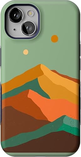 Vista 467 de Casely Funda para iPhone 13 Compatible con MagSafe Color Splash de medianoche Funda retro abstracta Color de medianoche Splash Abstracto