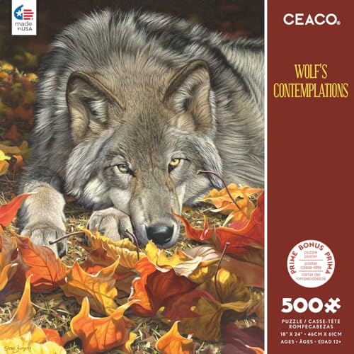 Ceaco 2415-24 Wolf'S Contemplation - 500 Piece Jigsaw Puzzle thumb #1
