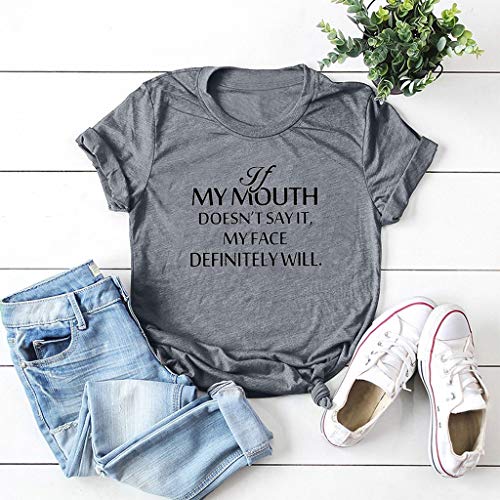 LuluZanm Letter Print T-Shirt for Women Sale Ladies Fashion O-Neck Short Sleeve Blouses Basic Summer Tops Plus S-5XL