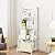 Tangkula 4-Tier Ladder Shelf Bookcase Leaning Free Standing Wooden Frame Decor Bookshelf Storage Flower Shelf Plant Display Shelf for Home Office (White, 2)