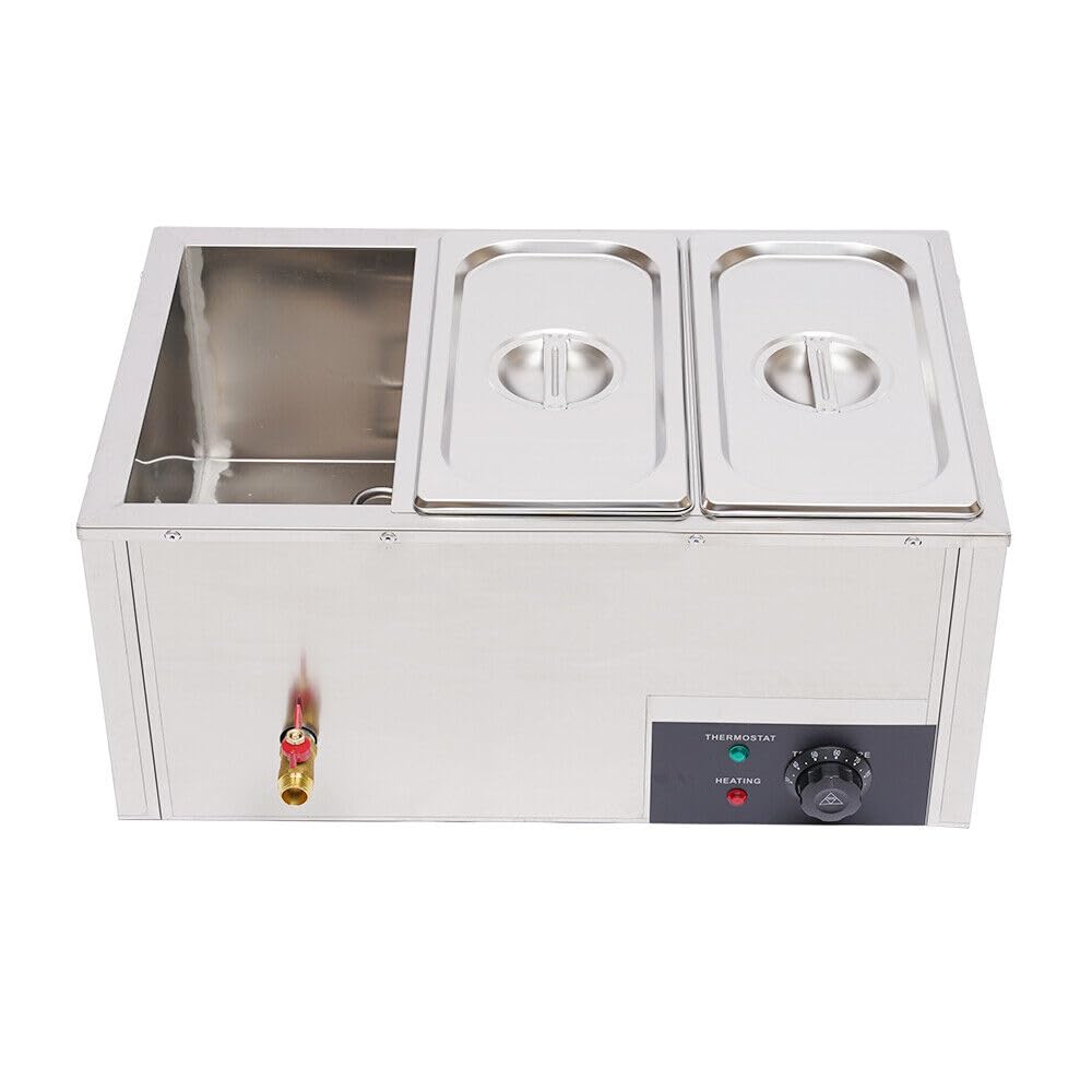 Buffetwärmer,Warmhalteplatte Speisewärme 3x7L,Speisewärmer Warmhaltebehälter Elektrisch Buffet Wärmer Speisenwärmer Chafing Dishes Speise Catering Edelstahl - Warmhaltegerät, Speisewärmer, Warmhaltepl