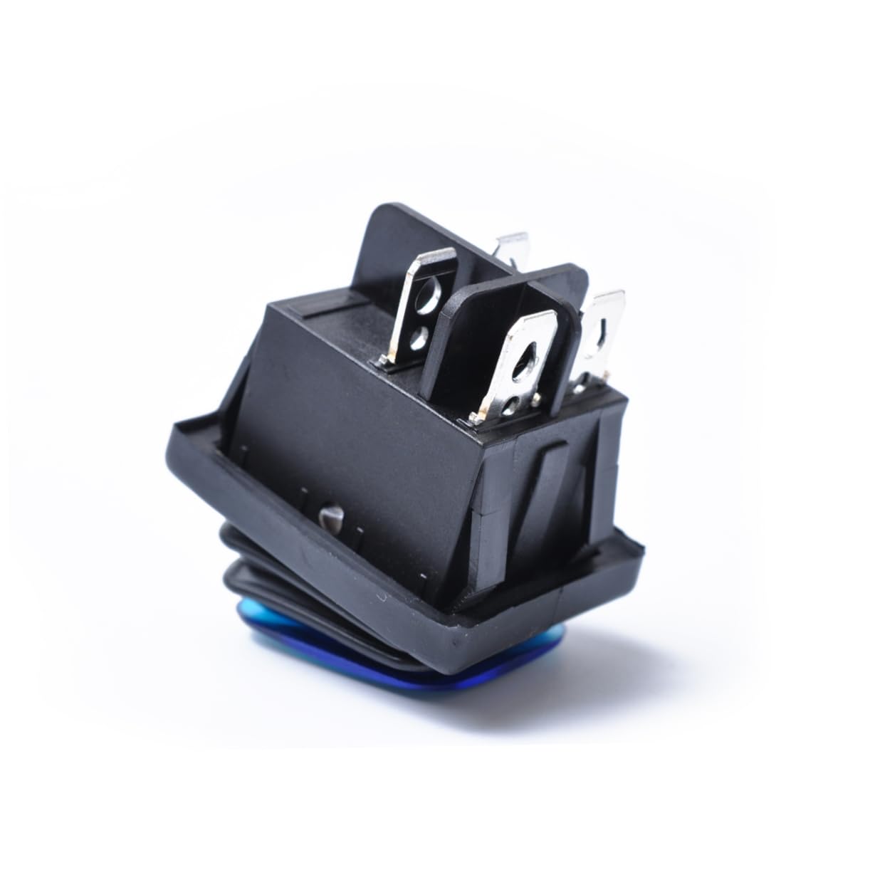 OHPHCALL 12V Rocker Toggle Off Switch Pin LED for Car and Boat Use Rocker Design with Blue Light for Easy Visibility