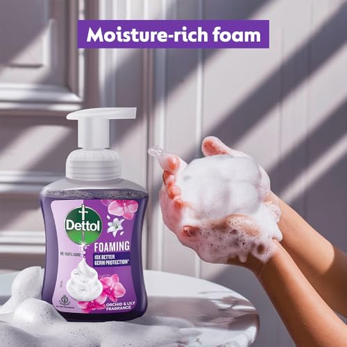 Image of Dettol Orchid & Lily Foaming Handwash Pump 250ml (Pack of 2)