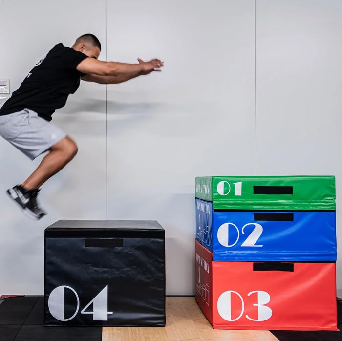 Image of Body Maxx Foam Plyo Jumping Box - High Density Foam Exercise Box for Home Workout and Club Usage (24inch)