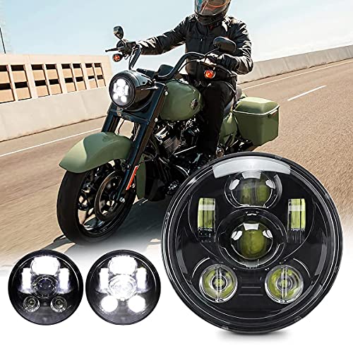 Amazon | JIAHER バイク ヘッドライト 車検対応 汎用 5.75インチ
