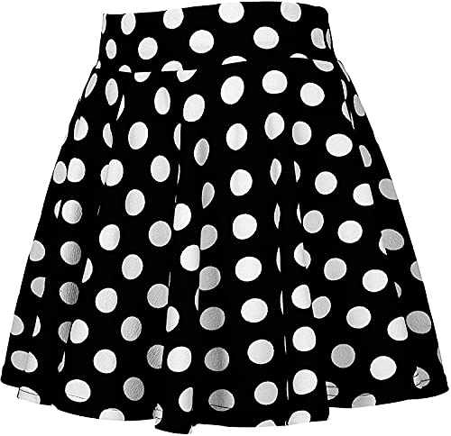Image of Girls Kids Skater Skirts with Attached Inner Shorts (3 Years - 15 Years) rayon blend