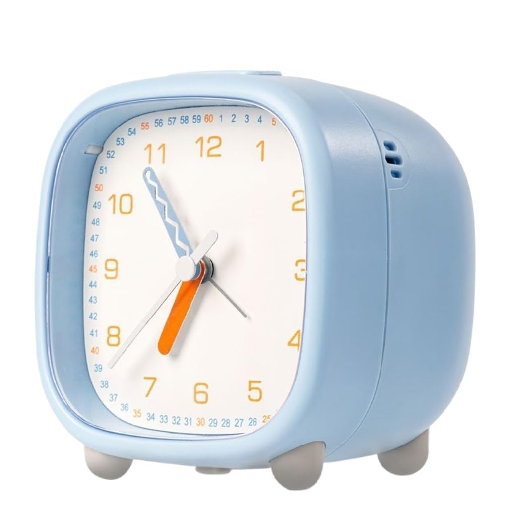 DKIUGL Bedroom Wake Up Artifact Silent Night Light Alarm Clock