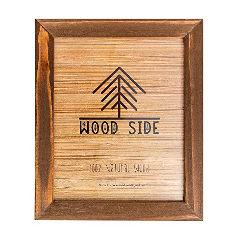 Rustic Wooden Picture Frame 9x12-100% Natural Solid Eco Distressed Wood