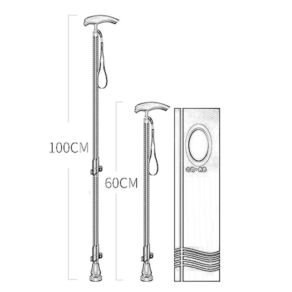 Bastones de bastón Ajustables de Viaje para Hombres y Mujeres con luz LED y Mango de cojín para Artritis discapacitados y Ancianos El Mejor bastón de Movilidad para Ancianos