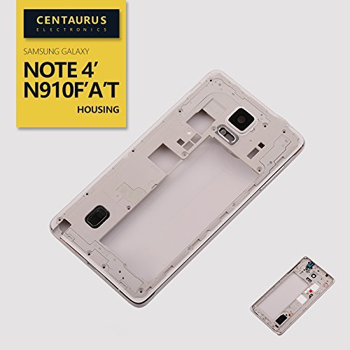 New Replacement for Samsung Galaxy Note 4 SM-N910F N910A N910T N910L N910S N910C N910K N910U Housing Middle Frame Cover Bezel White