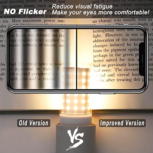 Alide E26 100 Watt Equivalent Led Candelabra Corn Bulbs,2700K Warm White,E26/E27 12W Led Light Bulbs 1200Lm For Ceil Fan Chandelier Pendant Lighting,Non-Dimmable,4 Pack #TOP6