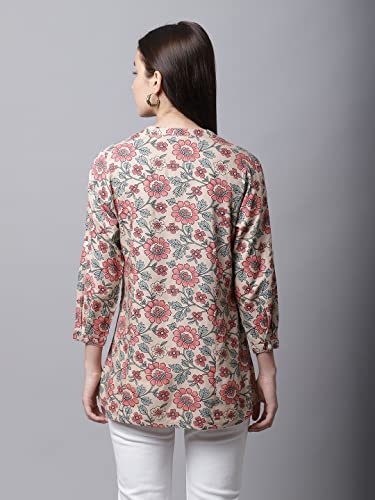 Image of Pistaa's Women's Viscose Relaxed Fit Short Kurti