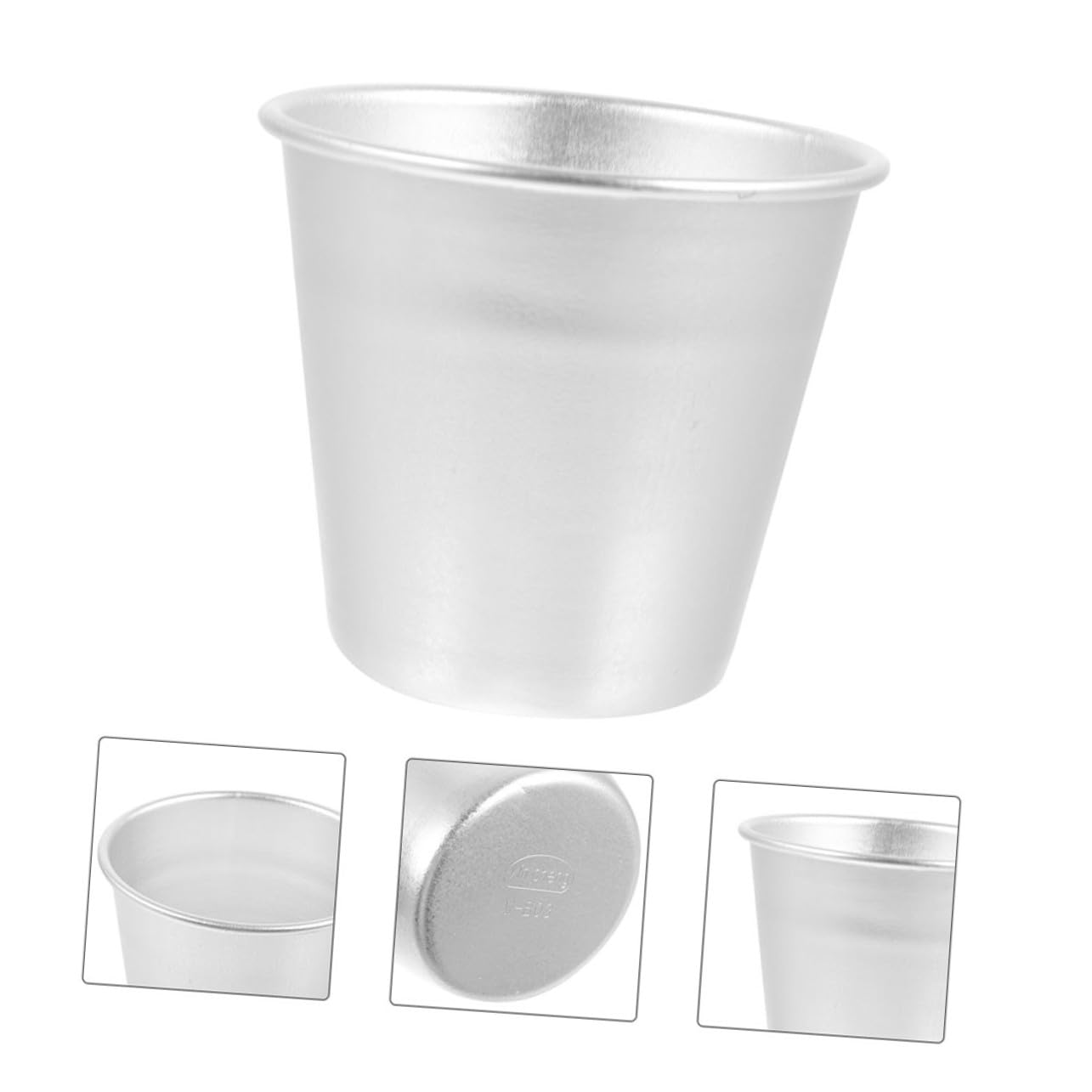 Moldes Para Hornear Pasteles De Aluminio Redondos Medianos, Cuencos De Mousse y Vasos De Gelatina, Superficie Lisa, Para Repostería Casera, Uso En Horno, Pack De 12 Unidades