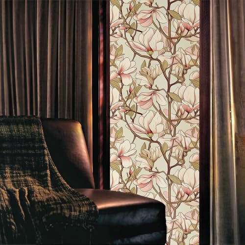 Película decorativa de ventana Boho beige Magnolia 40x300 cm miniatura 2