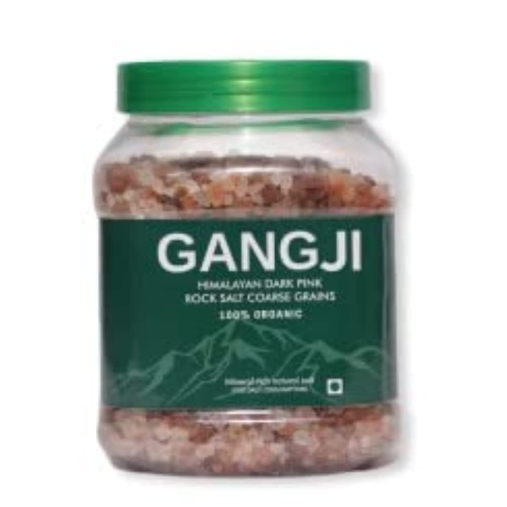 GANGJI Himalayan Dark Pink Rock Salt (1 kg) | Coarse Grain Non-Iodised | Weight Loss & Healthy Cooking | Mineral Rich | Premium & Natural | Salt in Fresh | Substitute of White Salt (B09J8CM9ZH) Amazon Price History, Amazon Price Tracker