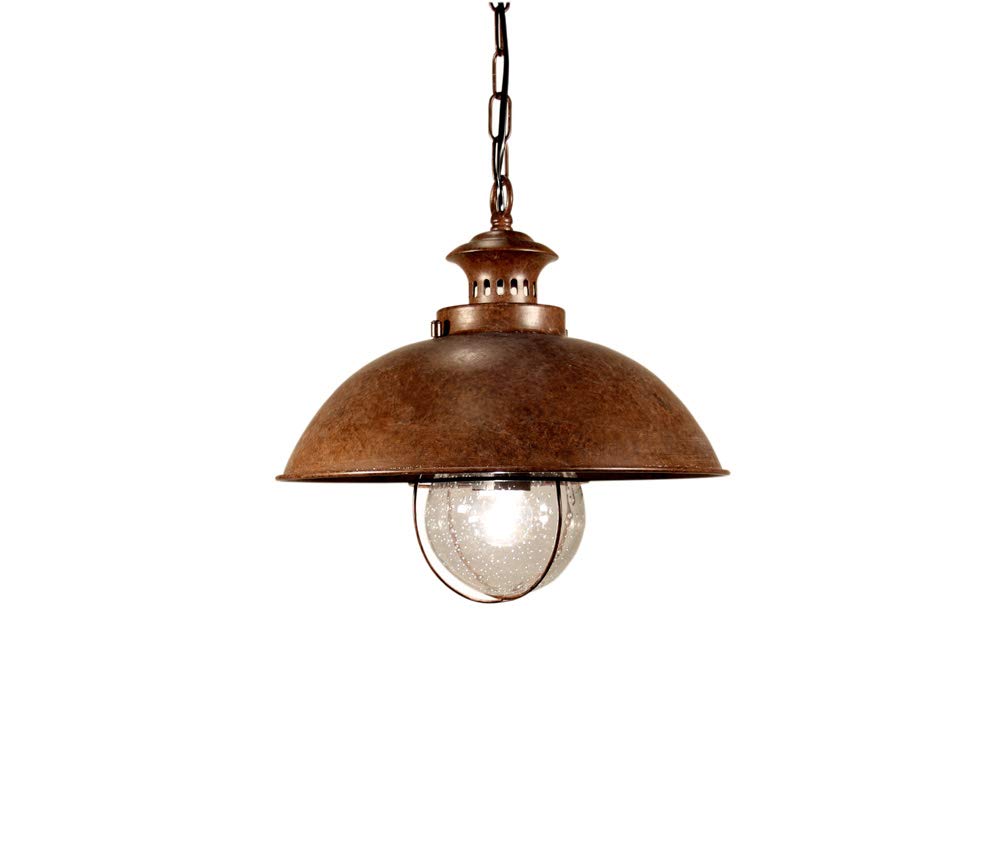 Berti Lighting Dover S1 Ceiling Light, Steel, Rustic Brown