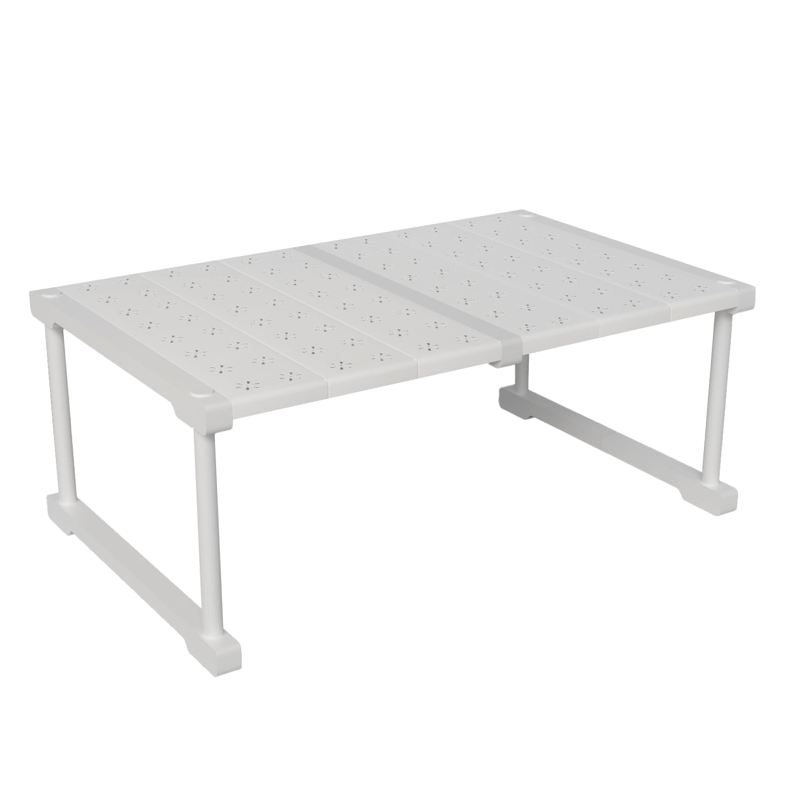Extensible Séparateur Étagère pour Armoire, Étagère Penderie Extensible, Télescopique Étagères de Rangement Réglable pour Chambre, Salle de Bain, Cuisine, 47-68cm
