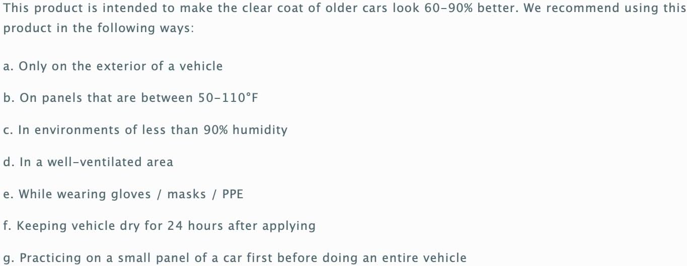 Hand-Applied Clear Coat
