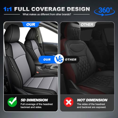 Image of AOMSAZTO Custom Fit Seat Covers for Toyota RAV4 2019-2025 Gas Models Kit