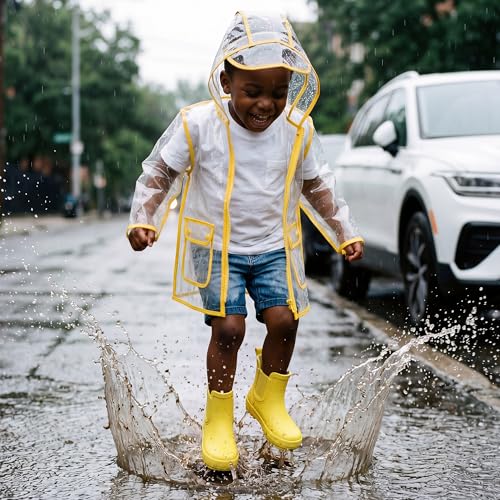 Image of Motasha Chelsea Rain Boots for Girls Boys Waterproof Toddler to Big Kids