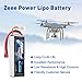 Zeee 11.1V 50C 4500mAh 3S Lipo Battery with Plug for RC Airplane Quadcopter Drone Helicopter Boat RC Car Truck Racing Models(2 Pack)