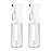 VigorPath Continuous Spray Bottle for Hair - Fine Mist Mister for Hairstyling, Cleaning, Plants, Pets, Barbers, Salons, and Essential Oil Applications (150ml/5 oz) Clear 2 Pack