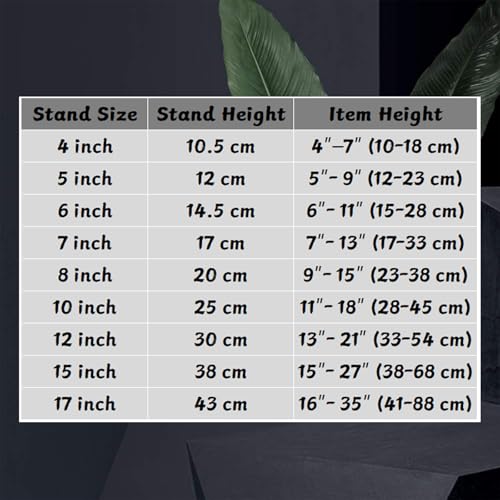 image for Artliving (4 pack)Iron Display Stand, Black Iron Easel Plate Display P