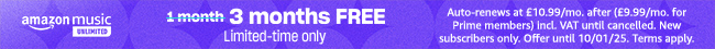 Amazon Music: 3 months free