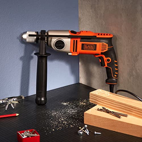 Black + Decker KR911K Elektrische Schalgbohrmaschine, kabelgebunden, 910 W – Ansicht 2