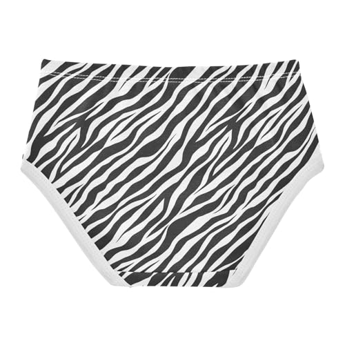 Girls' Underwear Zebra Print Cotton Stretch Comfort Toddler Panties2