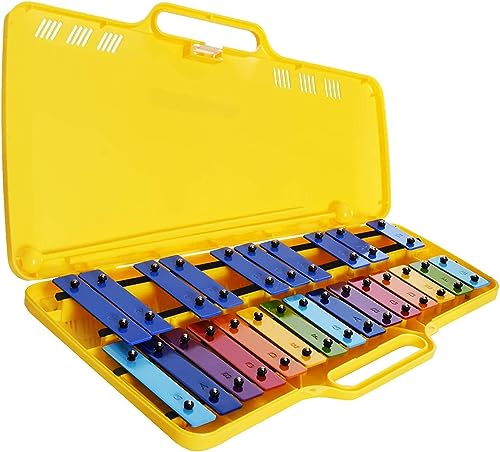 Glockenspiel Glockenspiel Metallophon 25 Metalltasten Angel AG-25N3 mit Etui für Kinder