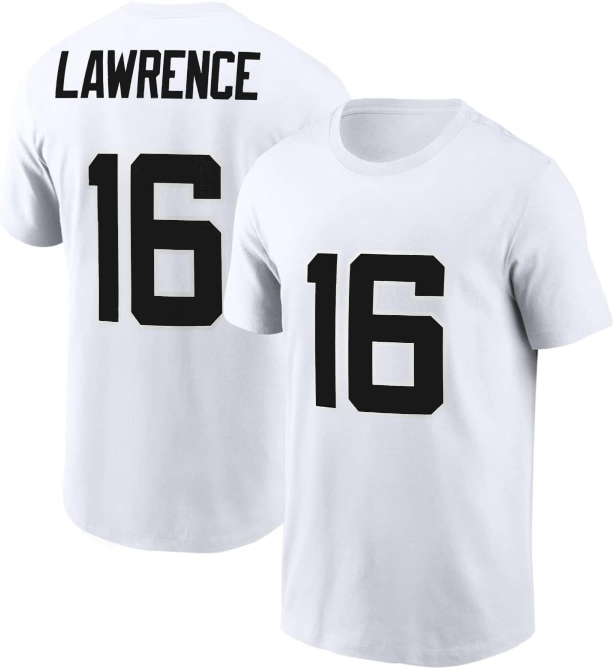 Trevor Lawrence #16 Football T-Shirt Cotton Jersey Jacksonville
