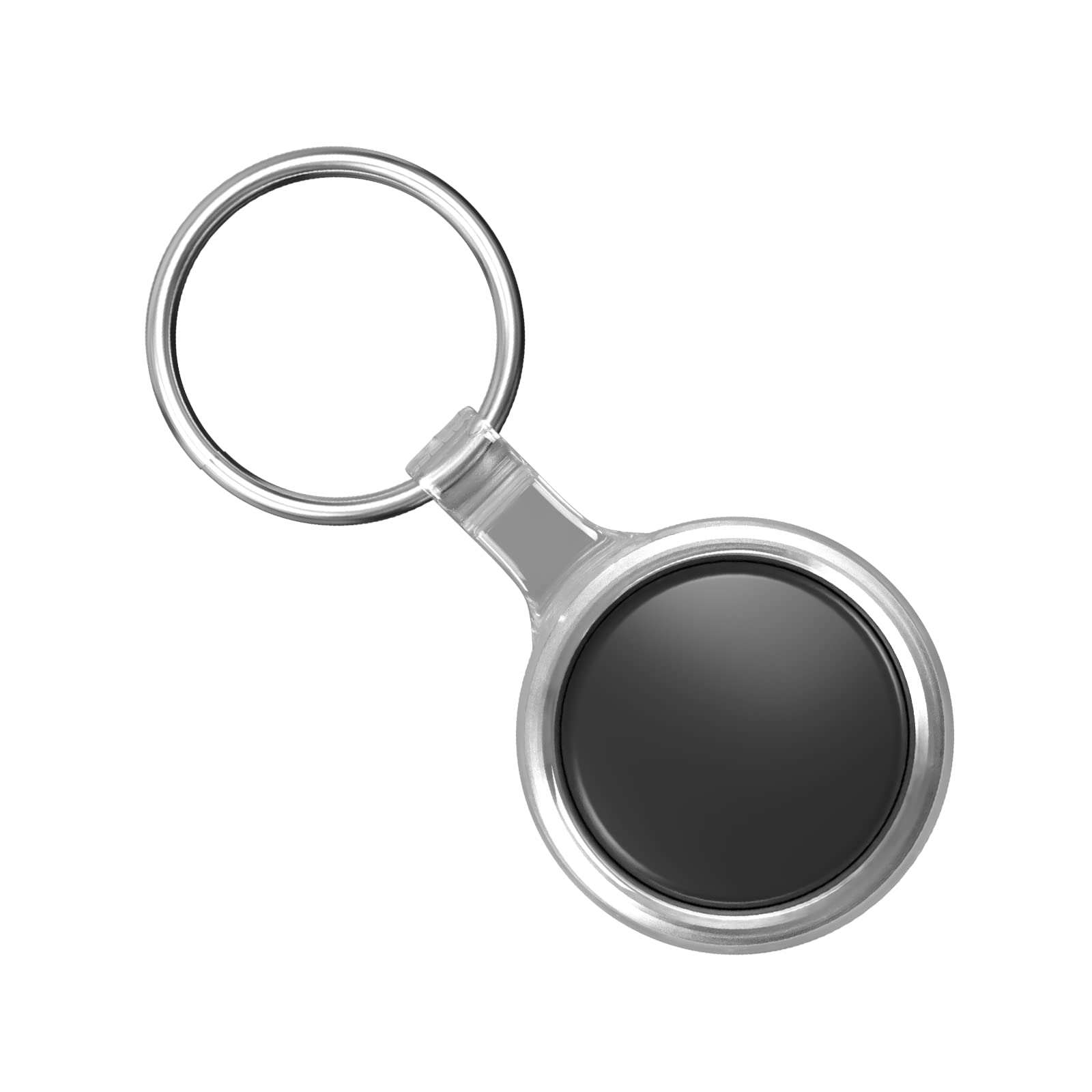 Smart Bluetooth Key Finder - 1 Pack Black, Item Finder with Protective Case and Key Chain, for Wallet, Car Keys, Pet Collars