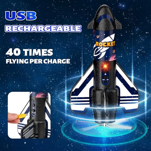 image for Tozuoup Rocket Launcher for Kids, 200 ft Flight Altitude Self Launchin