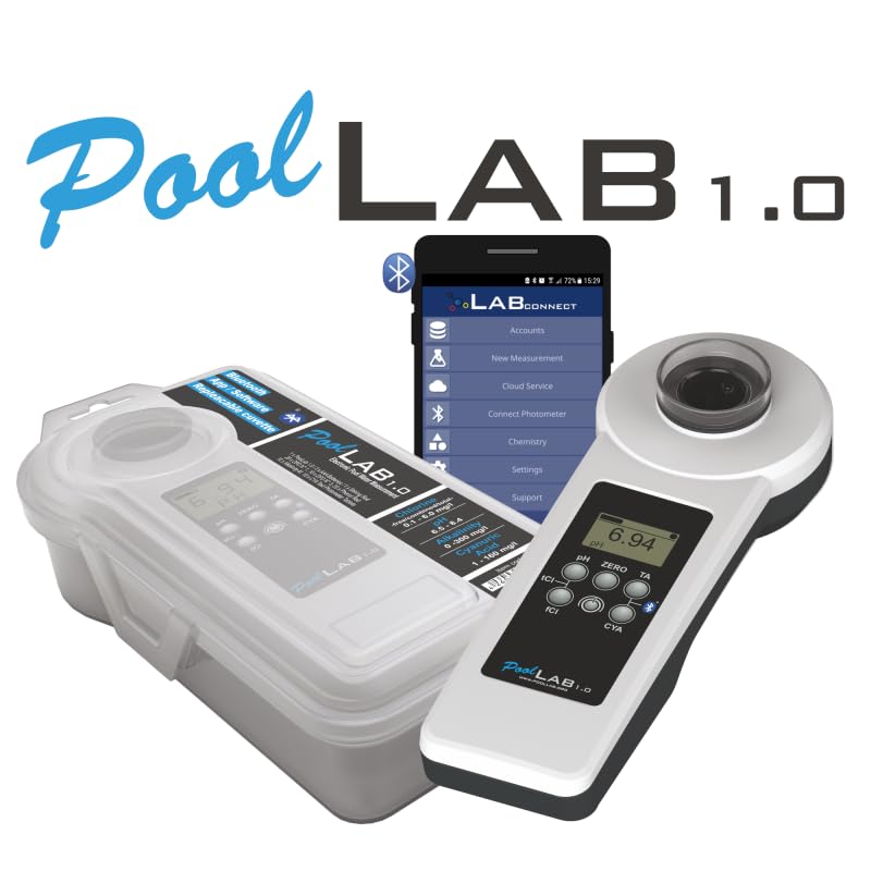 SuperPack Testeur électronique - Photomètre Water ID PoolLab 1.0 + Kit Recharge + Cuvette de Rechange