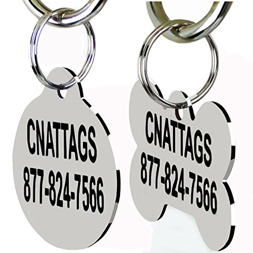 CNATTAGS Stainless Steel Pet ID Tag