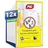 Trappole Farfalline Alimentari PIC - 12 Trappole Antitarme Alimentari - Trappole per tarme della dispensa con feromone, Trappole adesive efficaci per determinare l'infestazione di farfalline del cibo