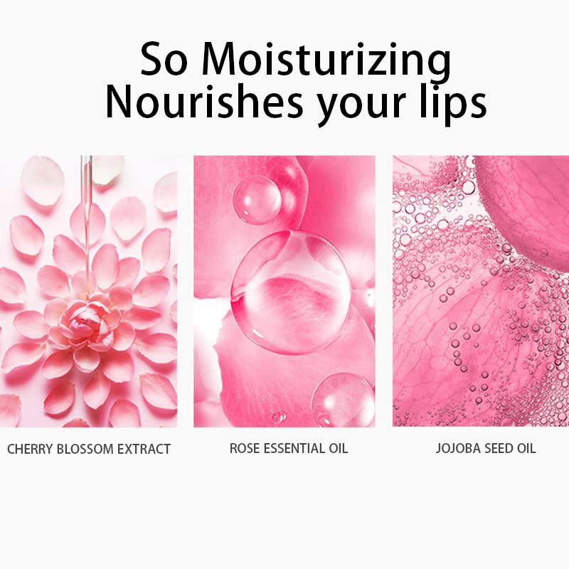 Miniatura 3 de Carslan Rose Moisturizing Lipstick Nutritious Lip Balm - Larga duración Reparación de labios secos agrietados, 08, 1 unidad