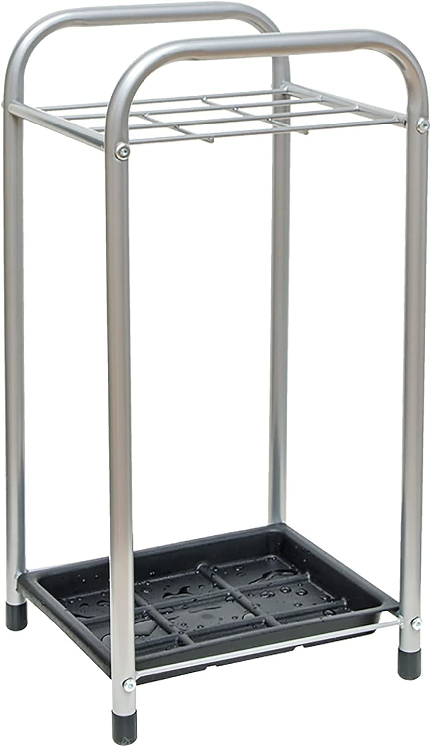 DFGHNBVC Modern Umbrella Stand With 9 Holes Removable Drip Tray - Space-Saving Metal Nizer For Entryway, Foyer, Corner, And Corridor - Easy Installation Umbrella Holder