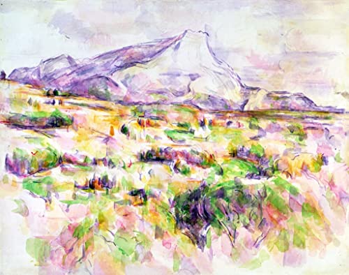 Toile Mont Sainte-Victoire de Cézanne 60x90cm pour déco salon