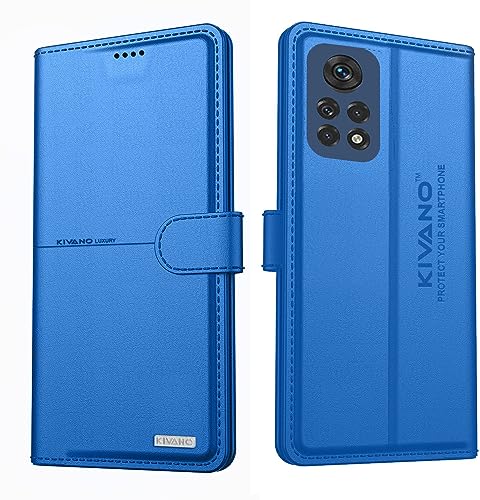 Image of KIVANO Compatible with Xiaomi Redmi Note 11 Flip Cover | Leather Finish | Inside Pockets & Inbuilt Stand | Shockproof Wallet Style Magnetic Closure Back Cover Case